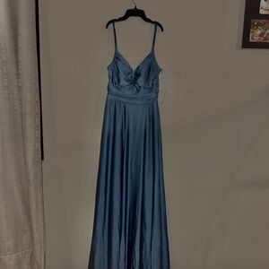 B Darlin Blue Maxi Dress for Special Occasions